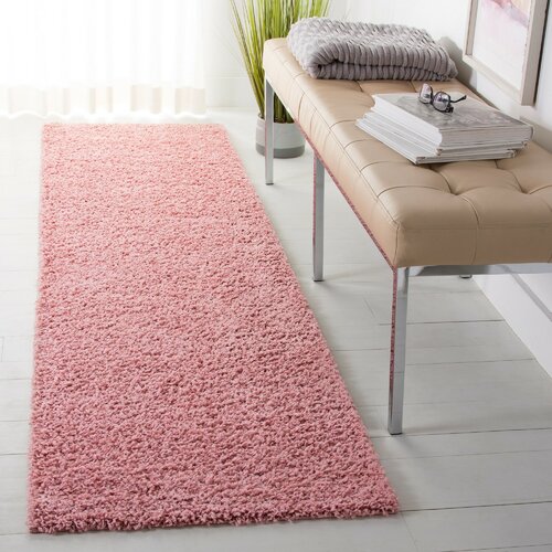 Ebern Designs Schwanke Performance Pink Rug Reviews Wayfair